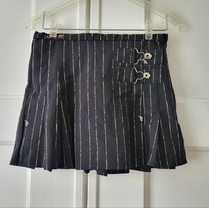 I.AM.GIA Black Pinstripe Mini Skirt